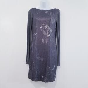 Nicole Miller Gold Label Sequins Dress Holiday Christmas Party Dress